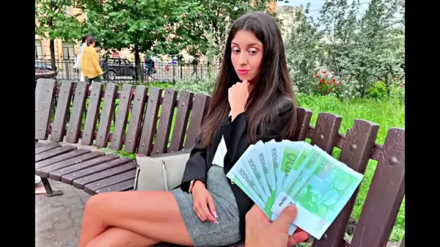 Public Pickup for money and Casting for beauty by Katty West