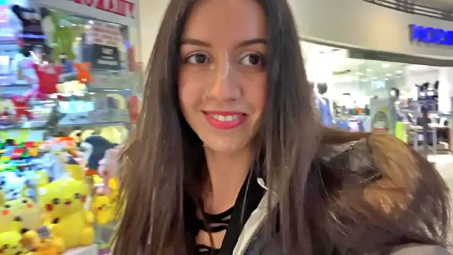 Cumwalk in Public Shopping Mall by Katty West